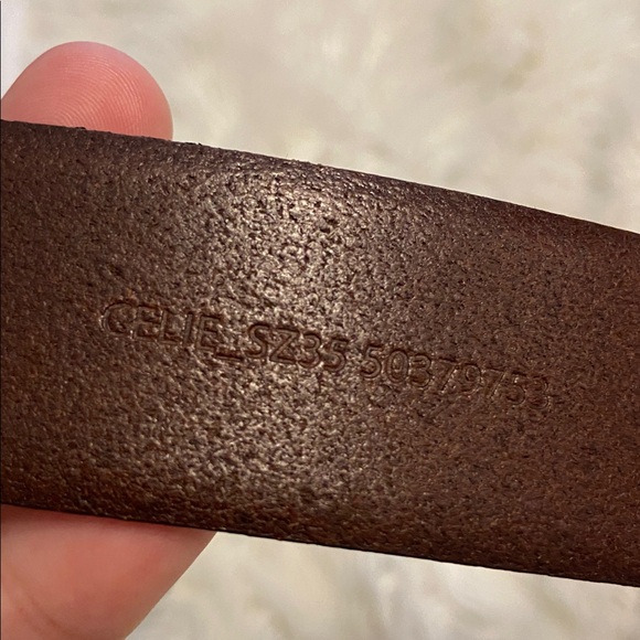 BOSS Men's Brown Leather Belt brand new size 34 length 44” - Picture 6 of 10